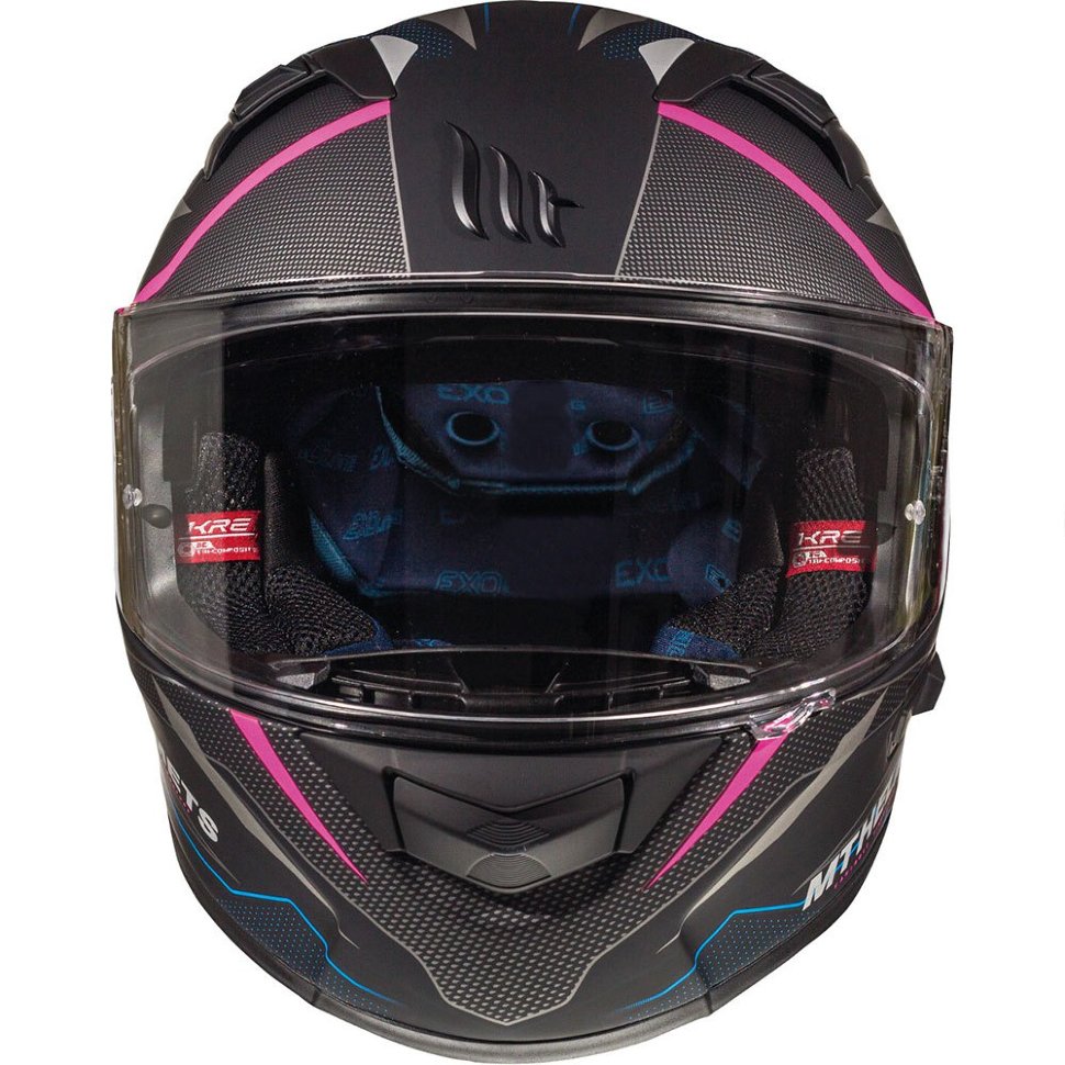 Мотошлем MT Helmets KRE SV Intrepid Matt Black Pink