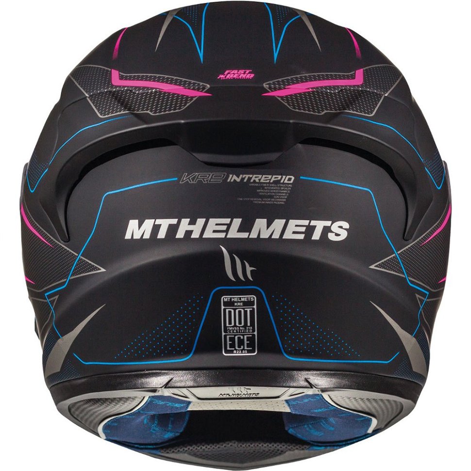 Мотошлем MT Helmets KRE SV Intrepid Matt Black Pink