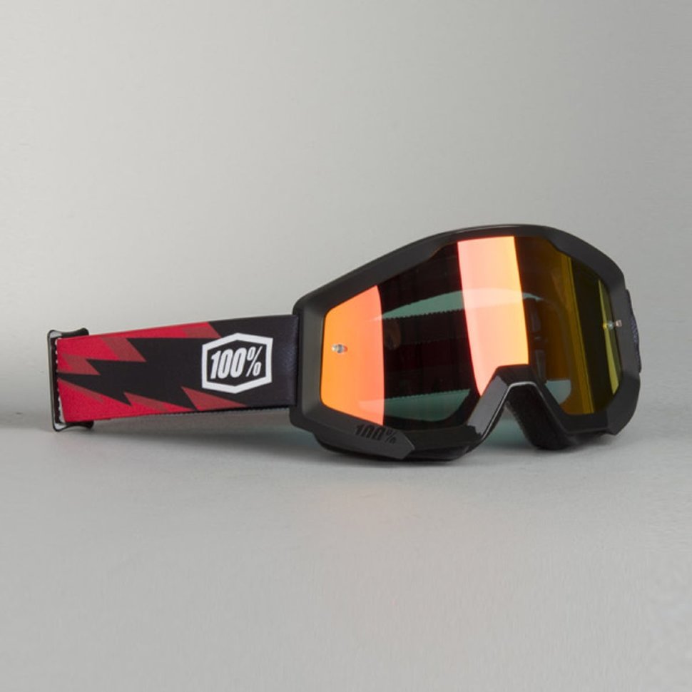 Мото очки 100% Strata Slash Mirror Lens Red (50410-076-02)