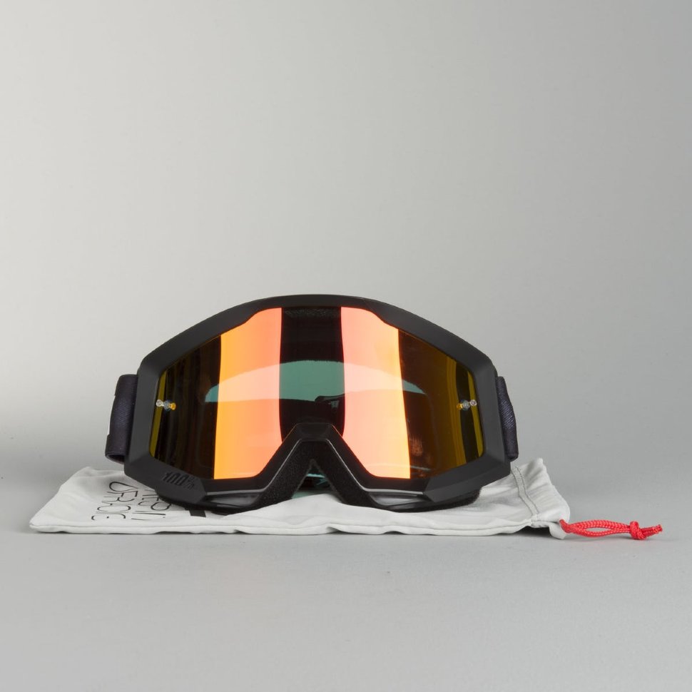 Мото очки 100% Strata Slash Mirror Lens Red (50410-076-02)