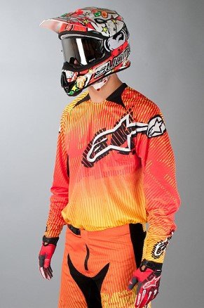 Джерси Alpinestars Charger Orange/Red/Yellow