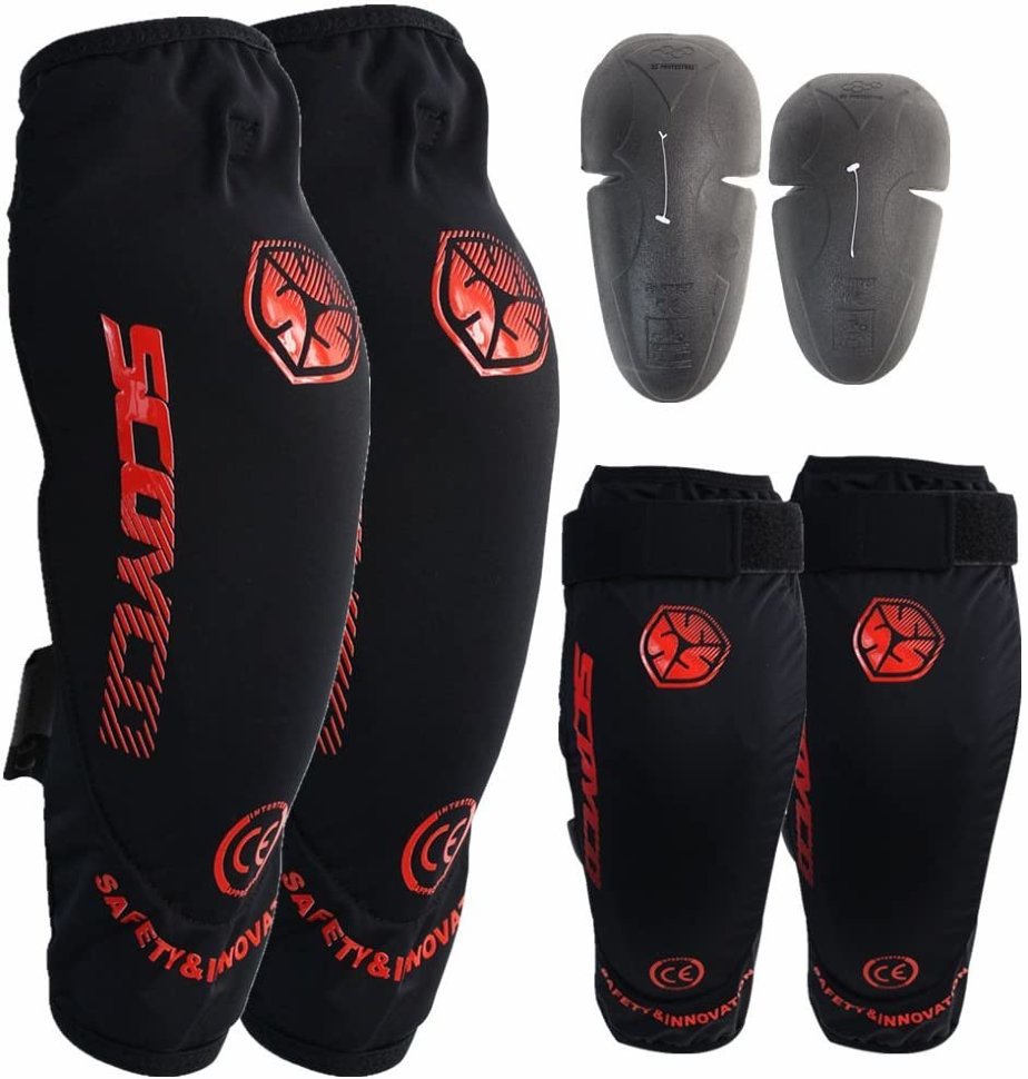 Комплект защиты наколенники и налакотники Scoyco K18H18 Black