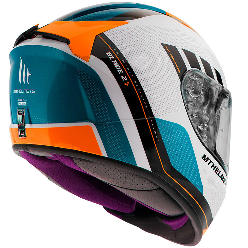 Мотошлем MT Helmets Blade 2 SV Plus Gloss Pearl Fluor Orange