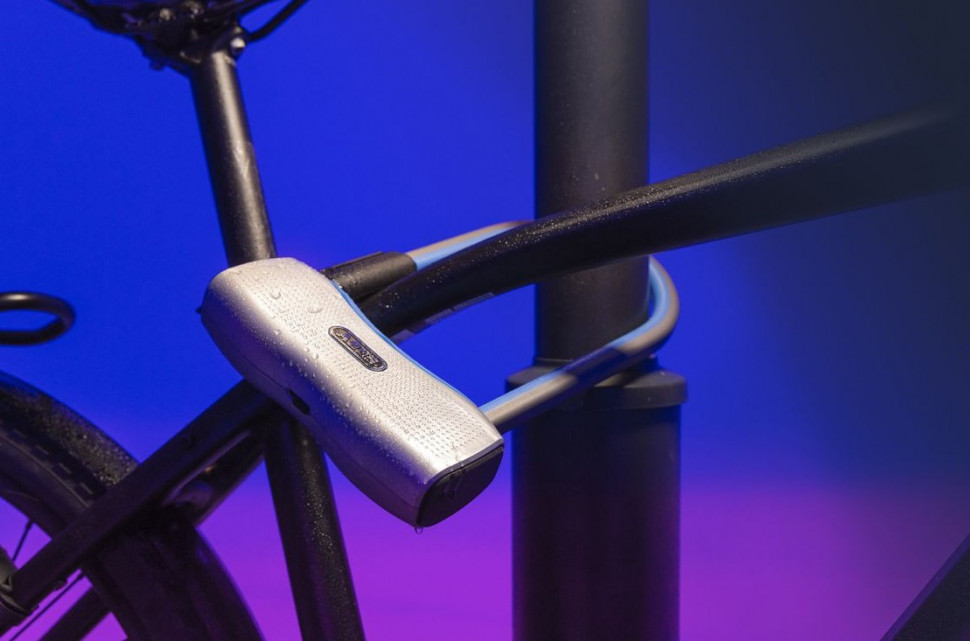 Мотозамок U-образный с сигнализацией ABUS 770A/160HB230 Smartx Grey (823619)