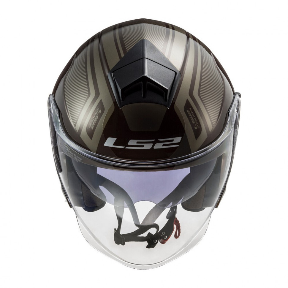 Мотошлем LS2 OF573 Twister II Flix Wood