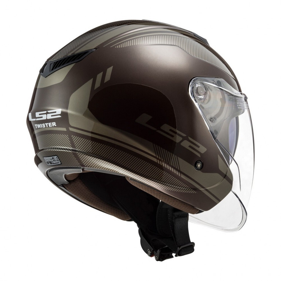 Мотошлем LS2 OF573 Twister II Flix Wood
