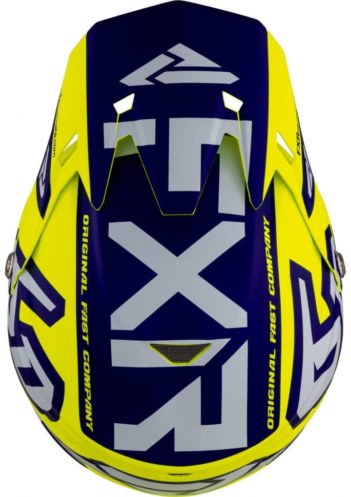 Мотошлем FXR 6D ATR-2 Race Div 21 Hi Vis/Navy