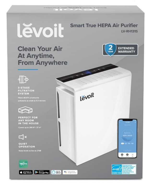 Очиститель воздуха Levoit Smart Air Purifier LV-H131S-RXW + Extra filter White (HEAPAPLVSEU0031)
