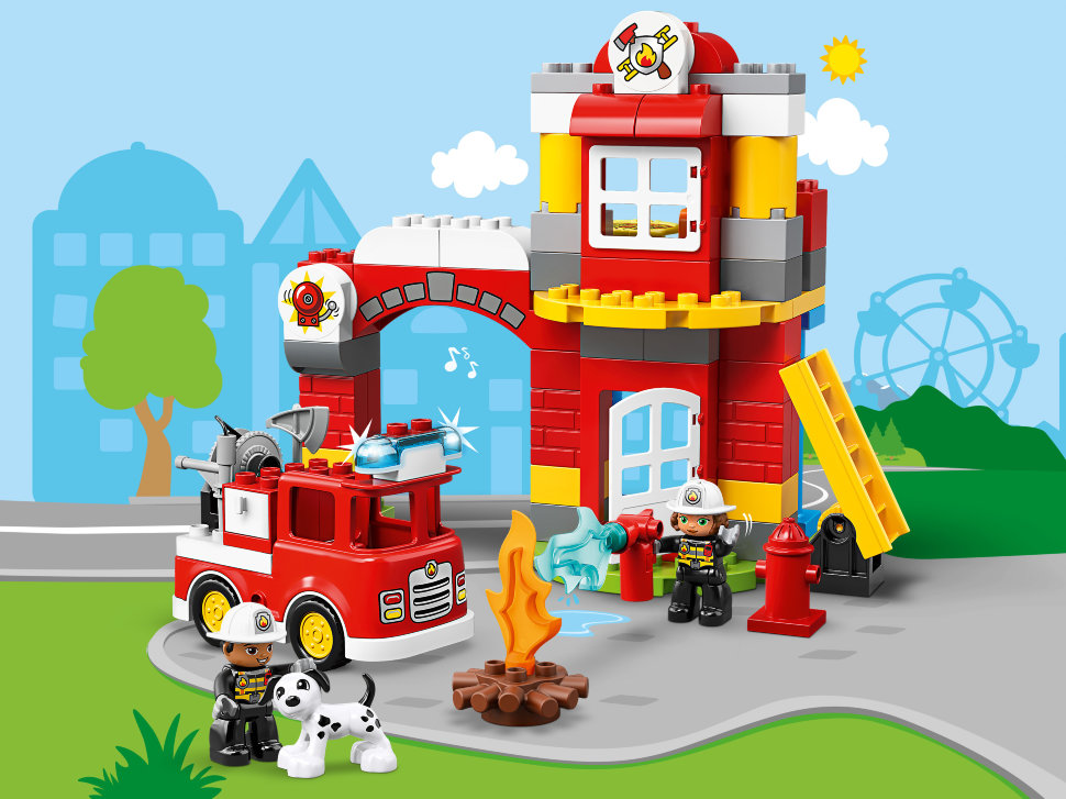 Конструктор Lego Duplo: пожарное депо (10903)