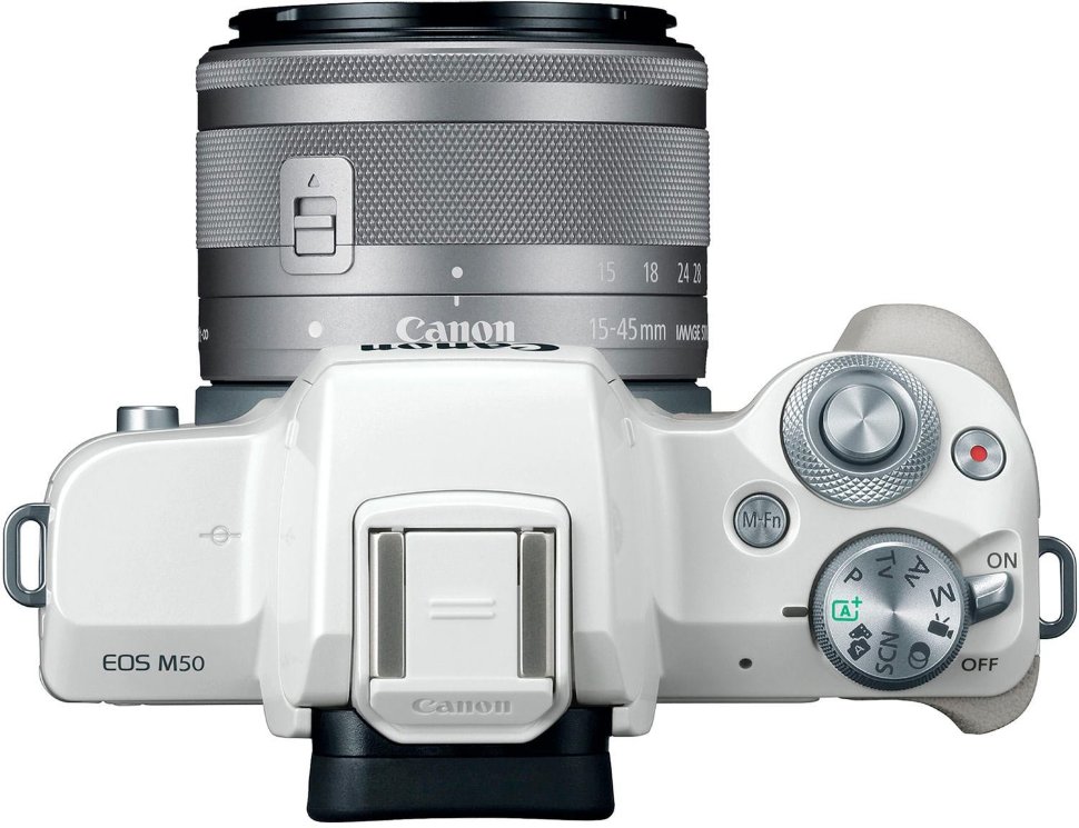 Камера Canon EOS M50 Kit 15-45mm IS STM White (2681C057)