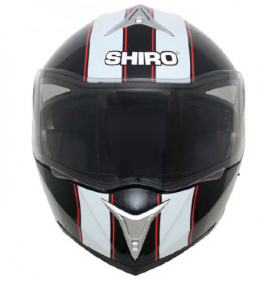 Мотошлем SHIRO SH 835 Viper Black/White/Red L