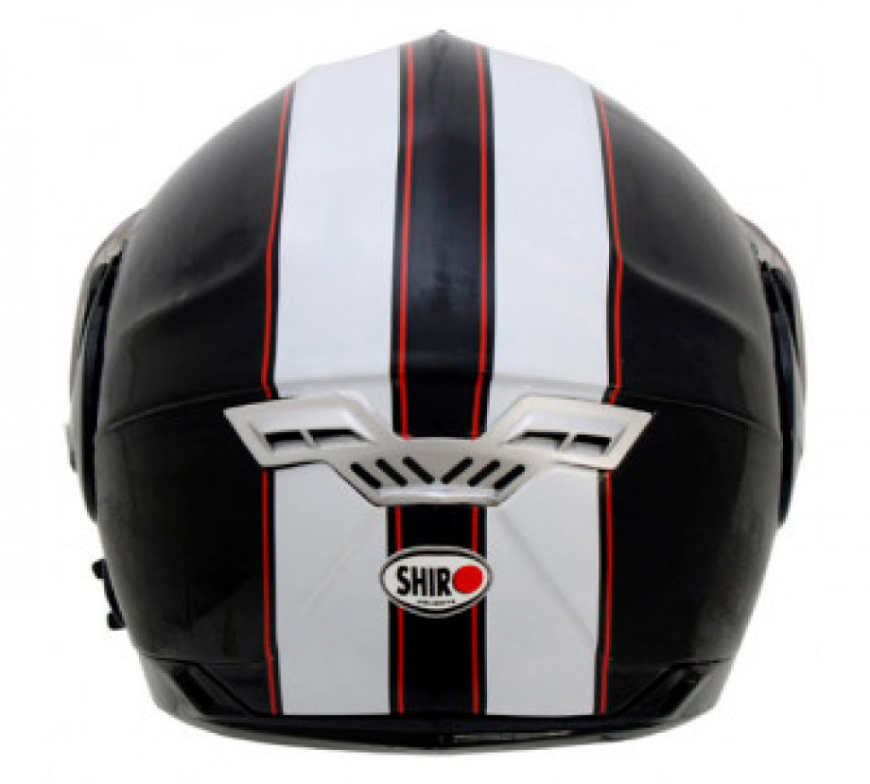 Мотошлем SHIRO SH 835 Viper Black/White/Red L
