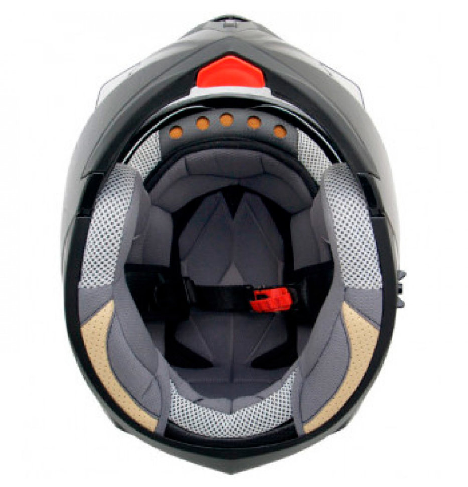 Мотошлем SHIRO SH 835 Viper Black/White/Red L