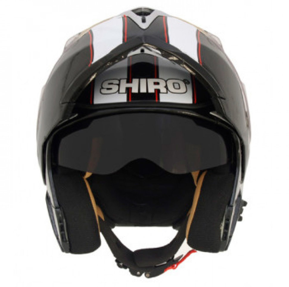 Мотошлем SHIRO SH 835 Viper Black/White/Red L