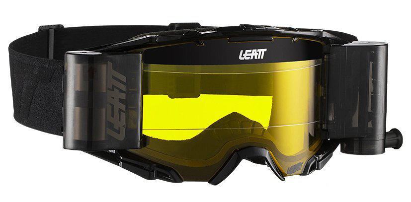 Мото очки Leatt Velocity 6.5 Roll-Off Black/Grey Yellow 65% (8019100051)