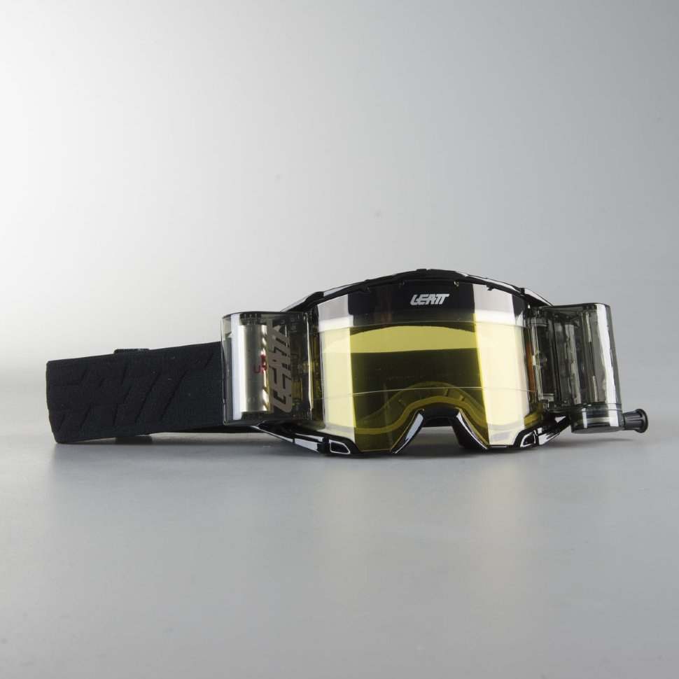 Мото очки Leatt Velocity 6.5 Roll-Off Black/Grey Yellow 65% (8019100051)