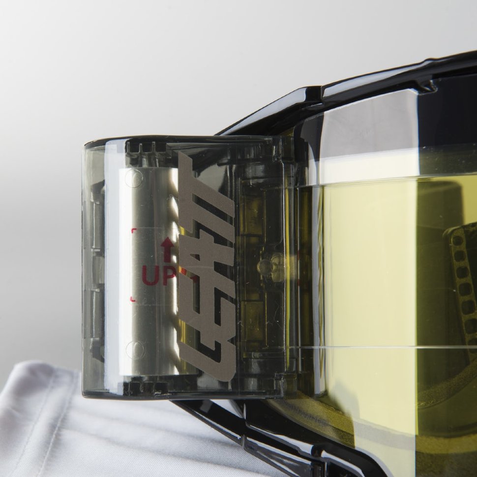 Мото очки Leatt Velocity 6.5 Roll-Off Black/Grey Yellow 65% (8019100051)