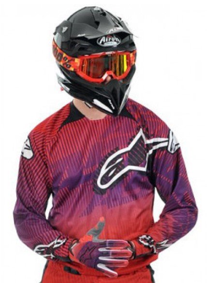 Джерси Alpinestars Charger Red/Purple