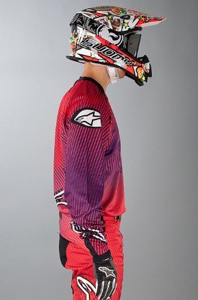 Джерси Alpinestars Charger Red/Purple