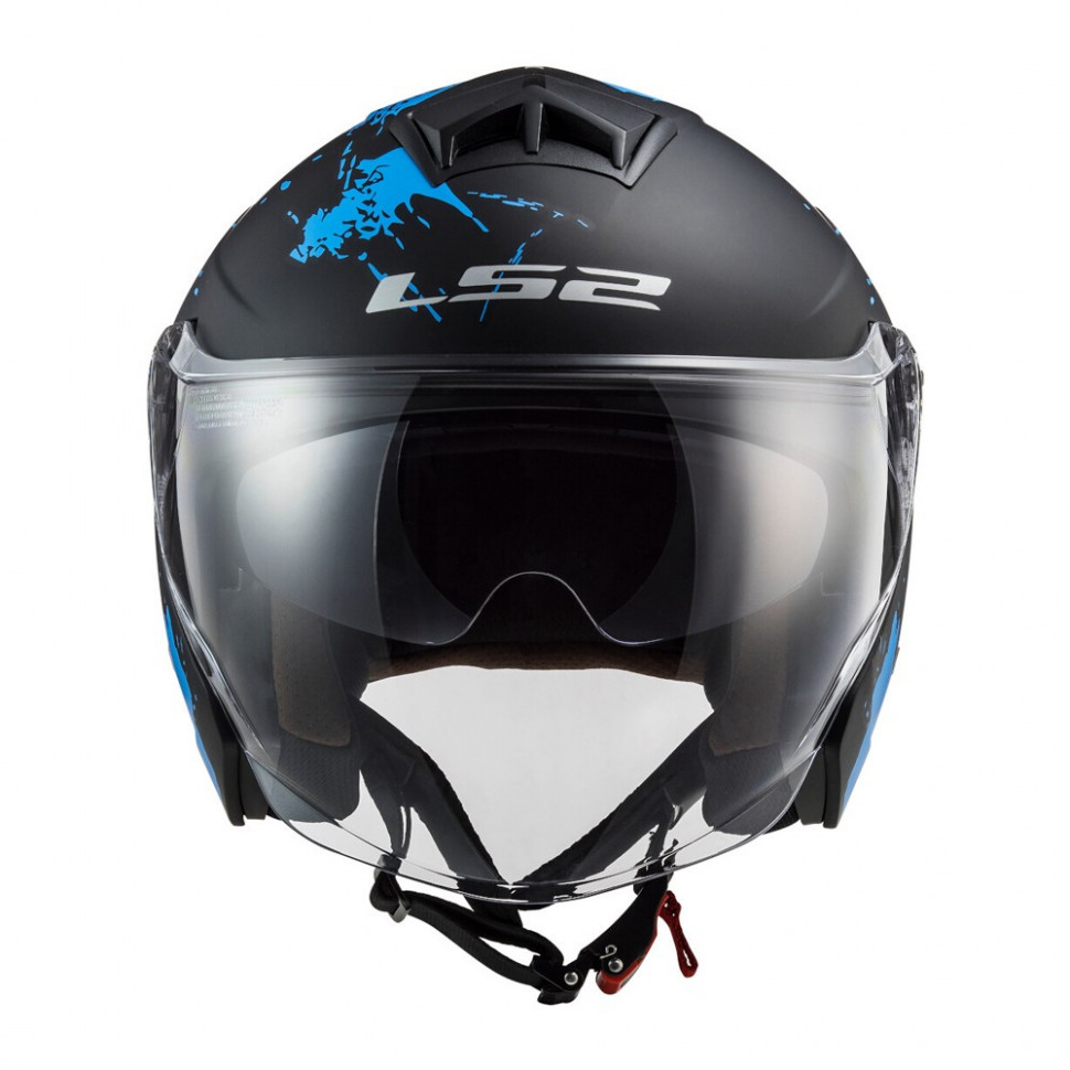 Мотошлем LS2 OF573 Twister II Xover Matt Black Blue