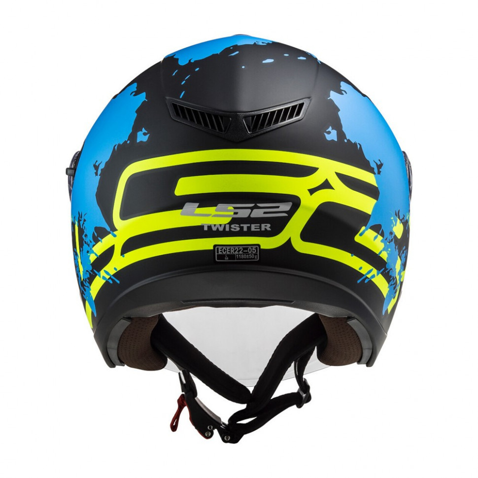 Мотошлем LS2 OF573 Twister II Xover Matt Black Blue