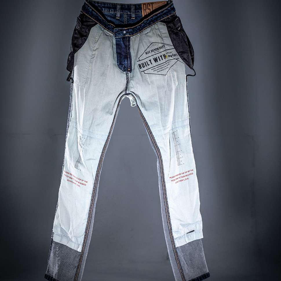 Мотоджинсы RST Kevlar Single Layer CE Mens Textile Jean Industrial Blue