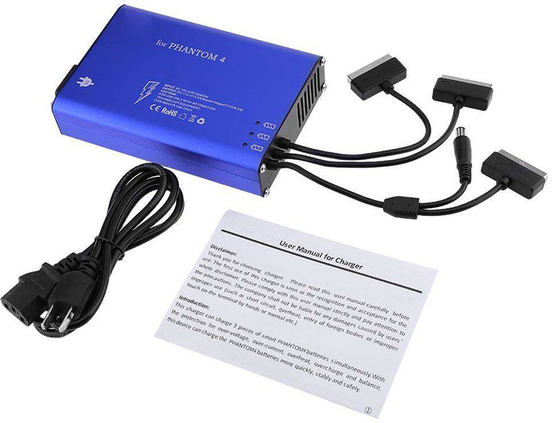 Зарядна станція PowerPlant для акумуляторів та пульта квадрокоптера DJI Phantom 4