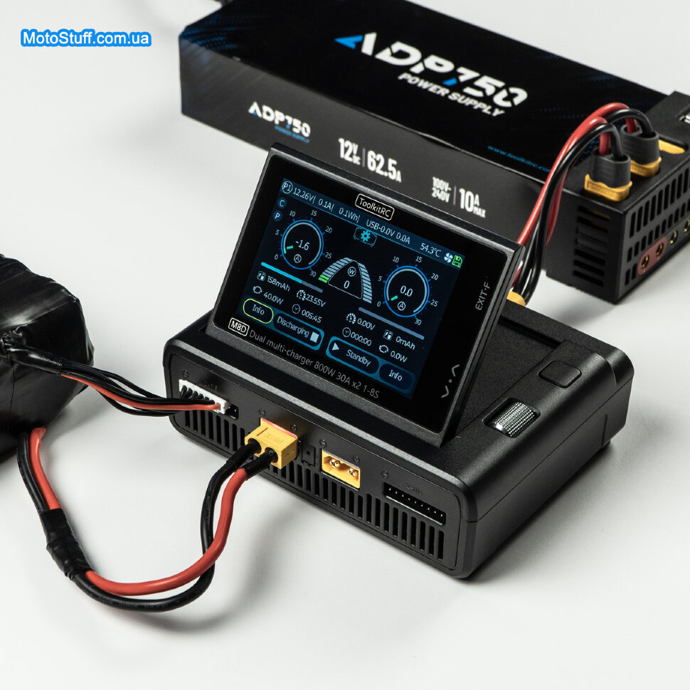 Зарядний пристрій ToolkitRC M8D (2*DC 800 Вт)