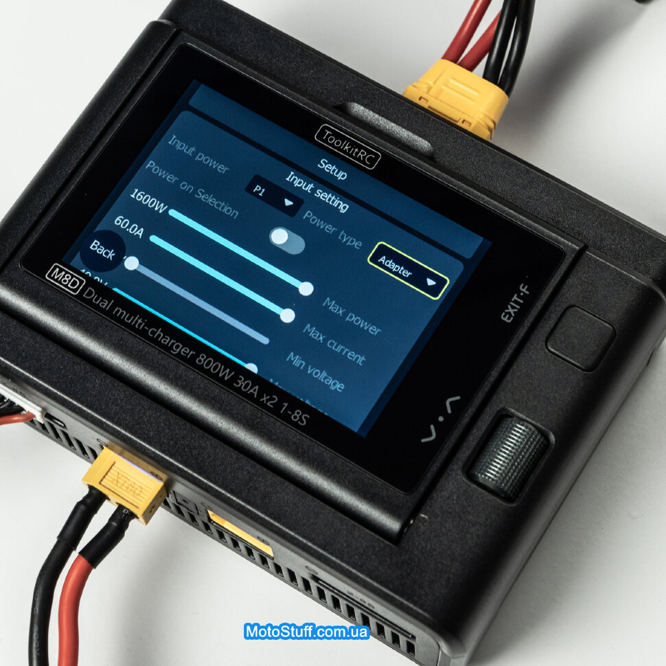 Зарядний пристрій ToolkitRC M8D (2*DC 800 Вт)
