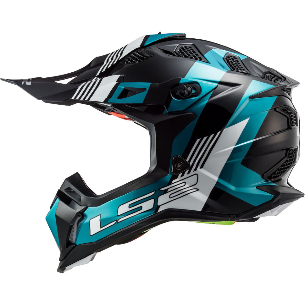 Мотошлем LS2 MX470 Subverter Max Black Turquoise