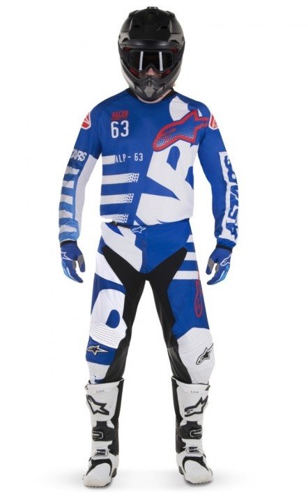 Джерси Alpinestars Racer Braap Blue/White/Red