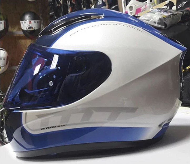 Візор MT Helmets V-12 для шолома Defender/Revenge/Thunder 3 SV/Blade/Mugello/Axxis Blue (00-00250275)