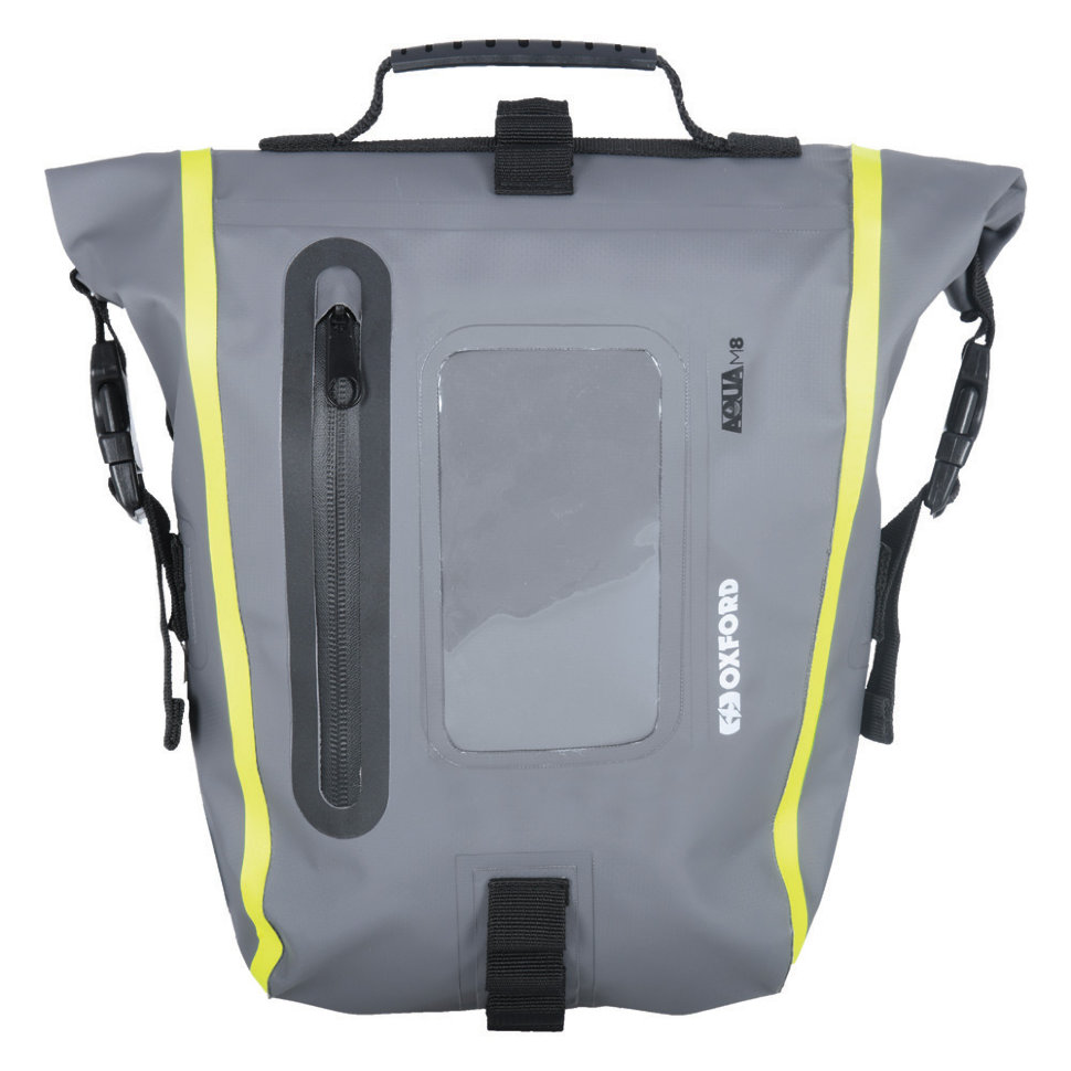 Мотосумка на бак Oxford Aqua M8 Tank Pack Black/Grey/Fluo (OL464)