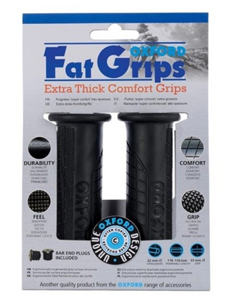 Мотогрипсы Oxford Fat Grips 33х119 mm (OX605)