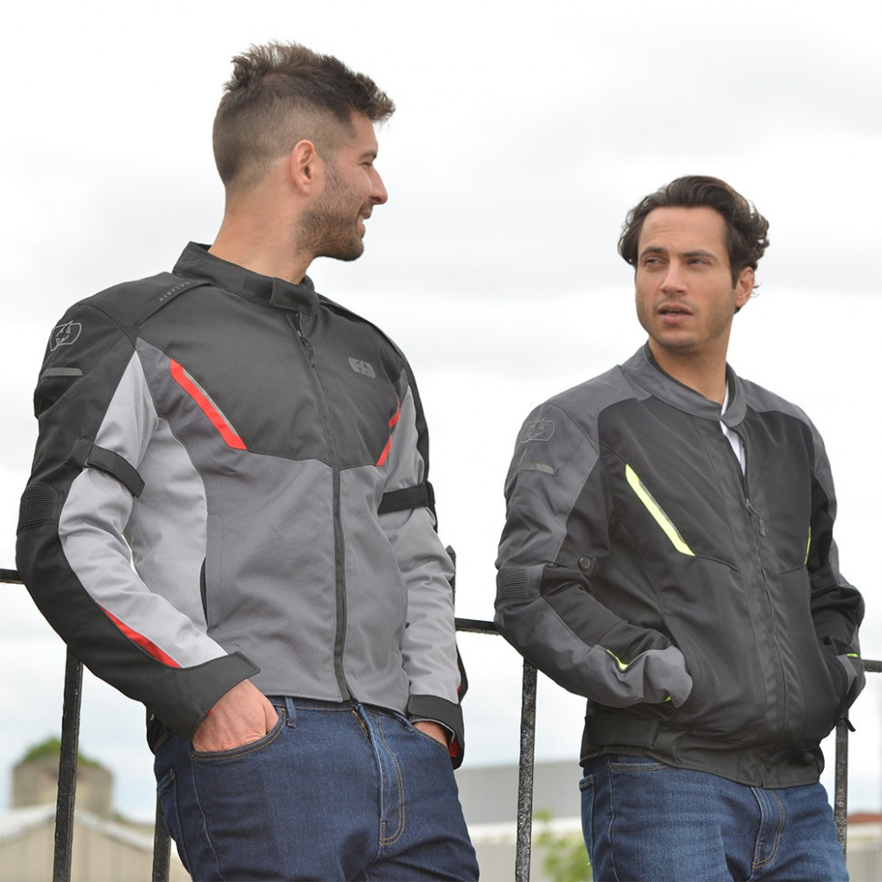 Мотокуртка мужская Oxford Delta 1.0 MS Air Jkt Black/Grey/Red