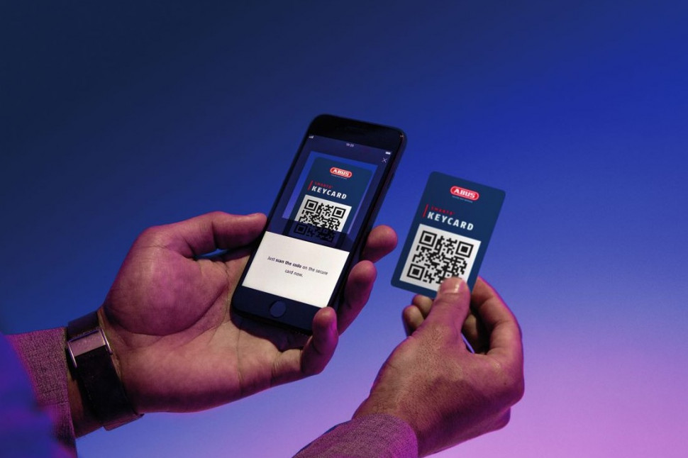 Мотозамок U-образный с сигнализацией ABUS 770A/160HB230 Smartx USH Grey (823596)