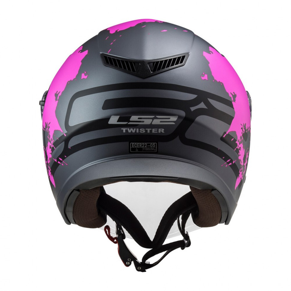 Мотошлем LS2 OF573 Twister II Xover Titanium Purple