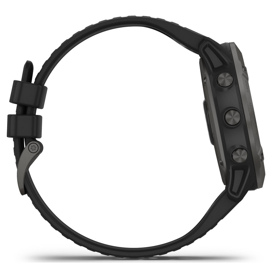 Спортивні годинник Garmin Fenix 6X Pro Solar Titanium Carbon Grey DLC with Black Band (010-02157-21)