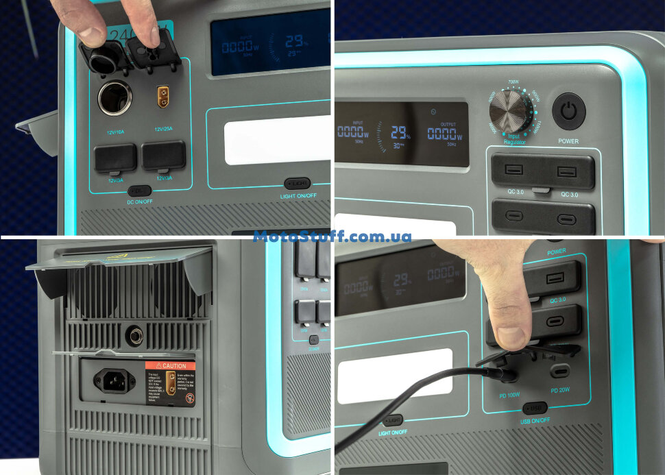 Зарядная станция EcoPlay EP2400 (2048 Вт·ч / 2400 Вт) (EP2400-N052-2048WH)