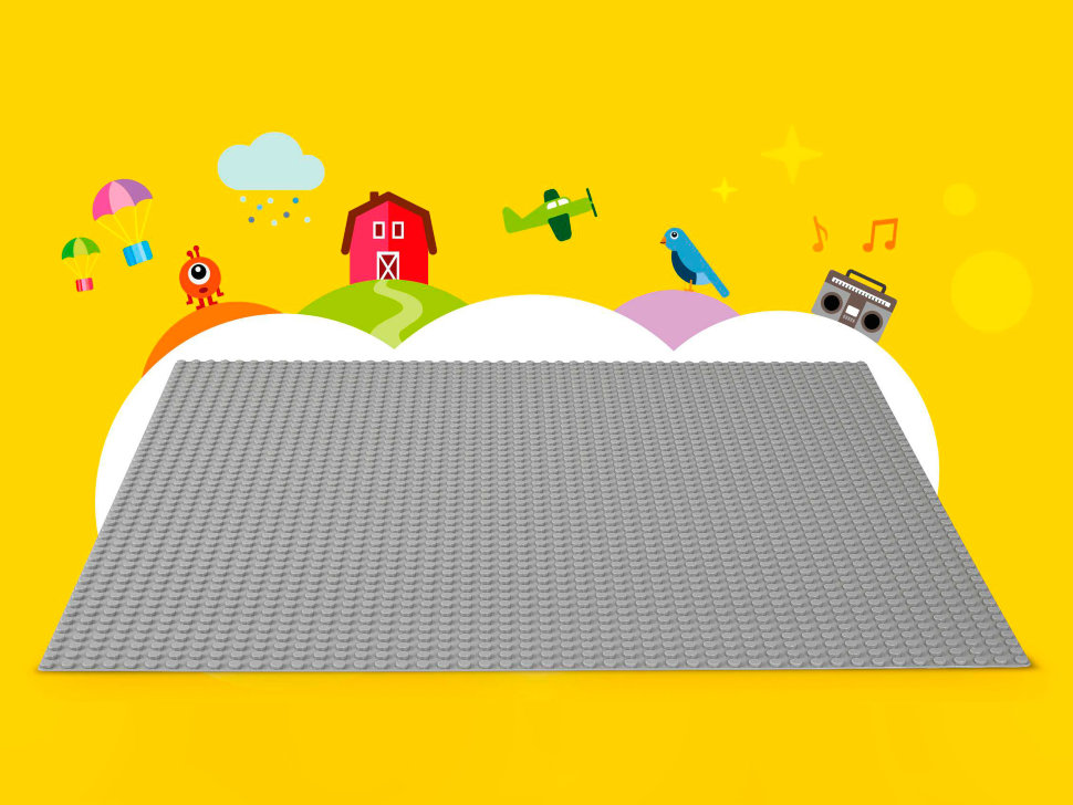 Конструктор Lego Classic: строительная пластина серого цвета (10701)