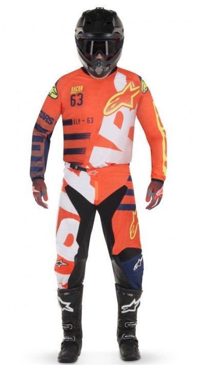 Джерси Alpinestars Racer Braap Orange/Blue/White