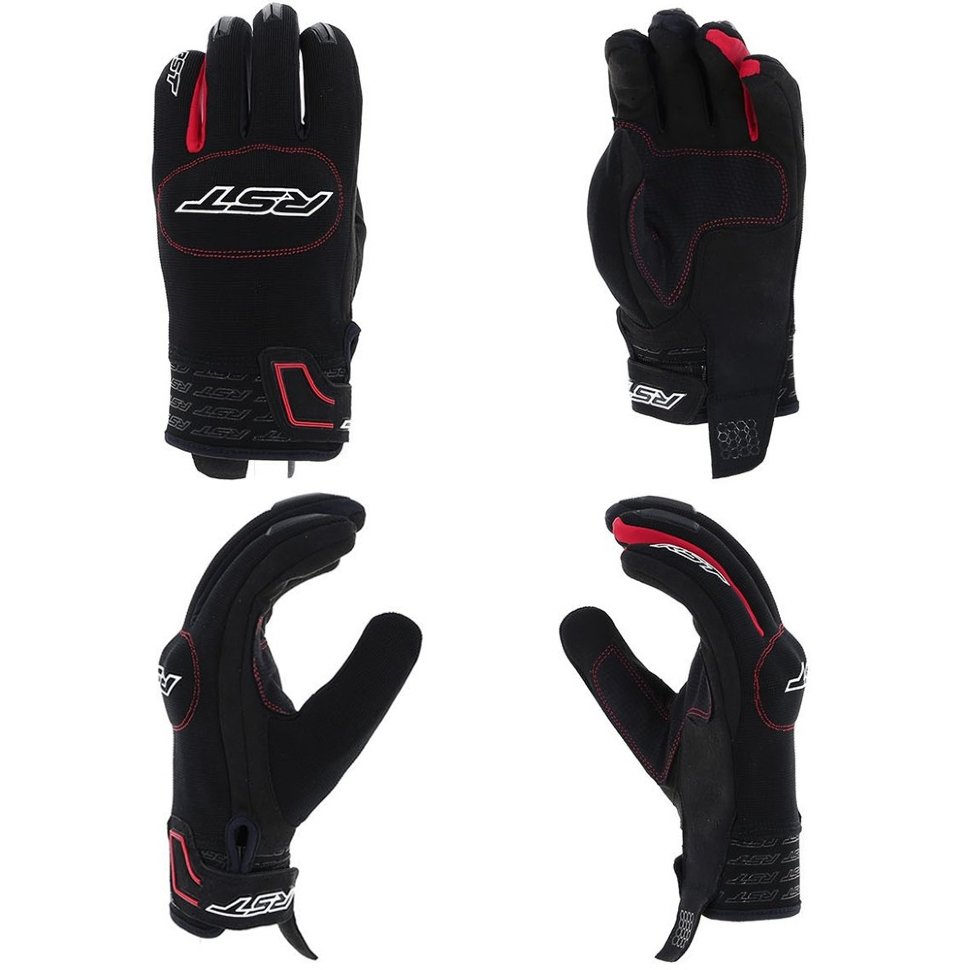 Мотоперчатки текстильные RST 102100 Rider CE Mens Glove Red/Black