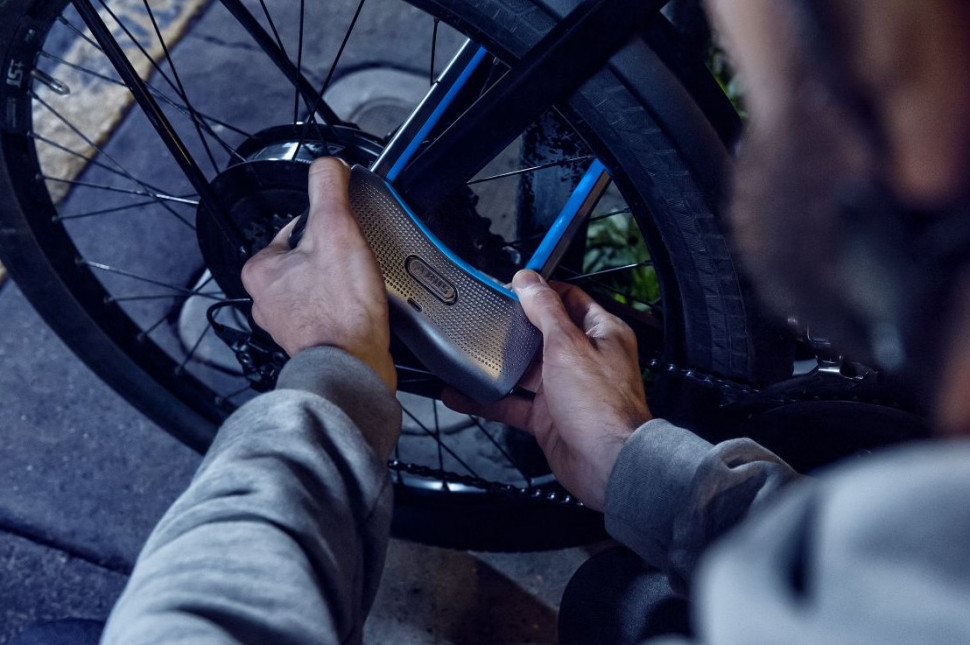 Мотозамок U-образный с сигнализацией ABUS 770A/160HB300 Smartx USH Grey (823602)