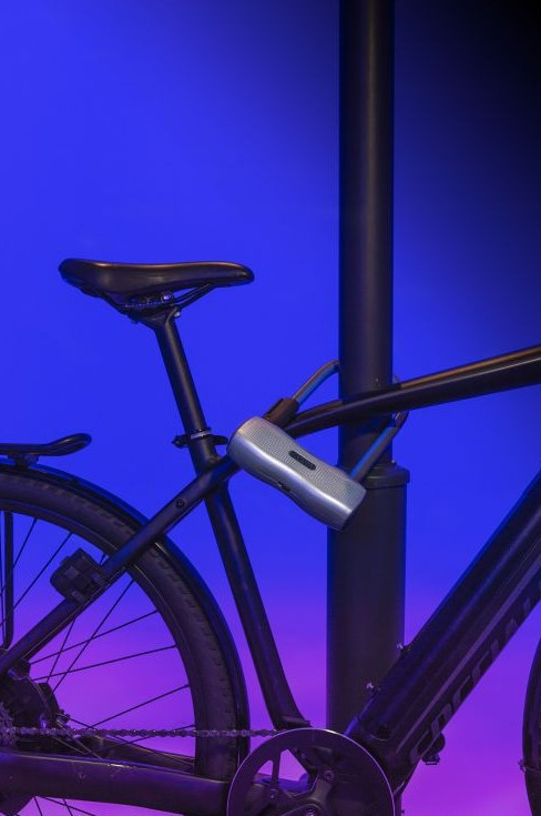 Мотозамок U-образный с сигнализацией ABUS 770A/160HB300 Smartx USH Grey (823602)