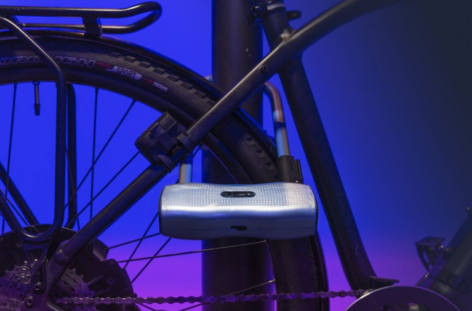 Мотозамок U-образный с сигнализацией ABUS 770A/160HB300 Smartx USH Grey (823602)