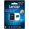 Карта памяти Lexar microSDXC 512GB High-Performance 633x UHS-I + SD-Адаптер (LSDMI512BBNL633A)