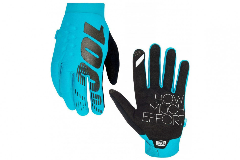 Мотоперчатки Ride 100% Brisker Women’s Cold Weather Turquoise