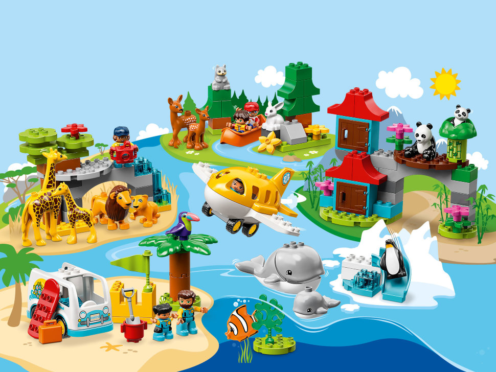 Конструктор Lego Duplo: животные мира (10907)