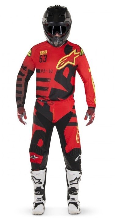 Джерси Alpinestars Racer Braap Red/Black/Yellow Fluo