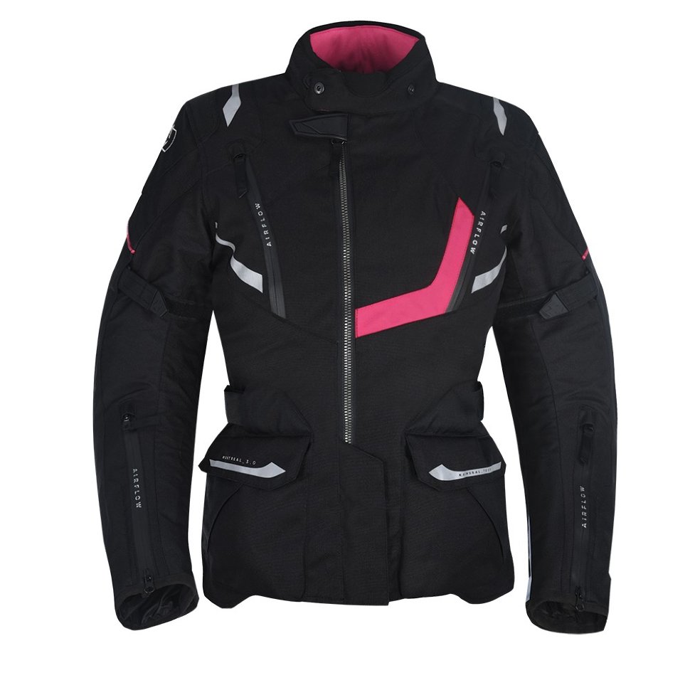 Мотокуртка женская Oxford Montreal 3.0 WS Jacket Black/White/Pink